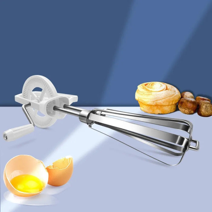 Digital Shoppy  Manual Stainless Steel Eggbeater – Hand Blender & Cream Whisk for Baking