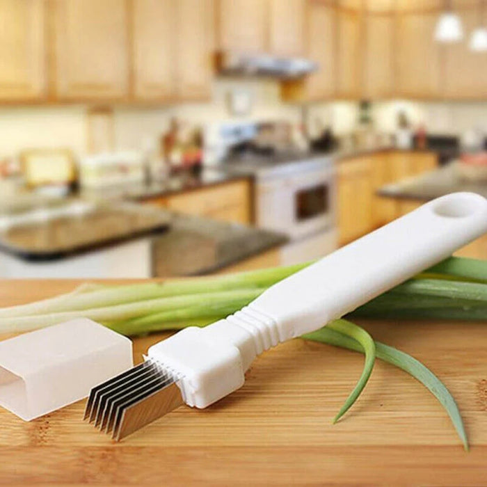 Digital Shoppy White Kitchen Onion Chopper - Quick Vegetable Slicing