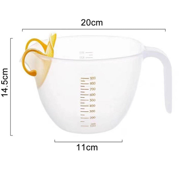 Digital Shoppy  Plastic Measuring Cup with Filter Plate for Food Vegetable Fruit Egg Liquid Filter