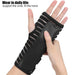 Digital Shoppy black wrist support brace worn in daily life showing ergonomic fit and wrist stabilization