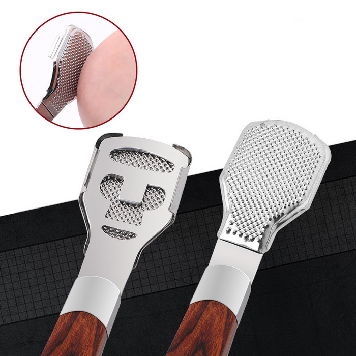 Digital Shoppy Wood Handle Foot Callus Shaver Heel Feet Skin Shaver Corn Cuticle Cutter Remover Rasp Pedicure Razor Portable Foot Care