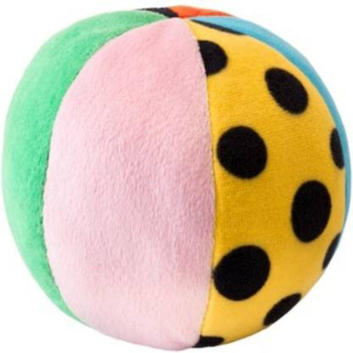 IKEA KLAMMIG Baby Chair Cover, Grey - Yellow with  KLAPPA Soft toy, ball, multicolor