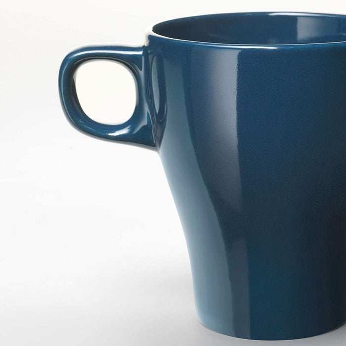 IKEA FÄRGRIK Mug, stoneware white25 cl with Mug, turquoise25 cl and Mug, dark turquoise25 cl