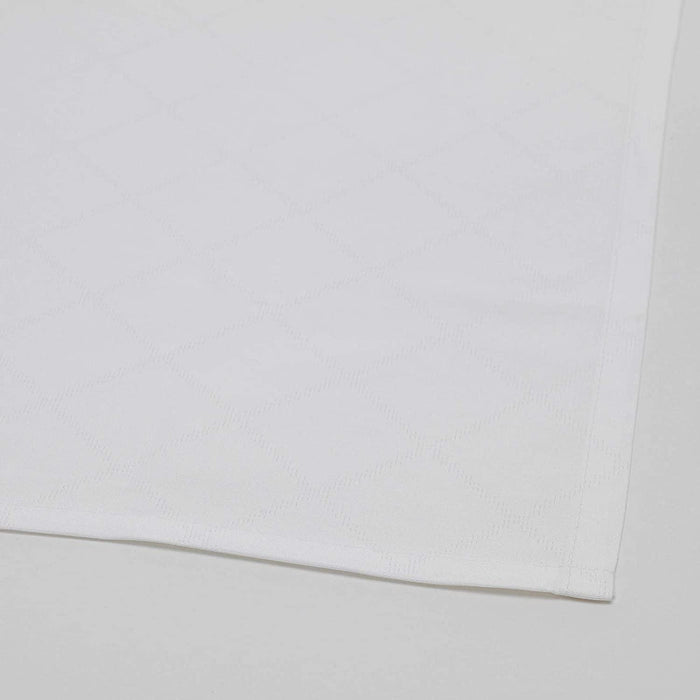 IKEA FULLKOMLIG Tablecloth, White,145x240 cm with IKEA SMAKSINNE Placemats, White/Green, Flower, 37 cm (15") (pack of 6)