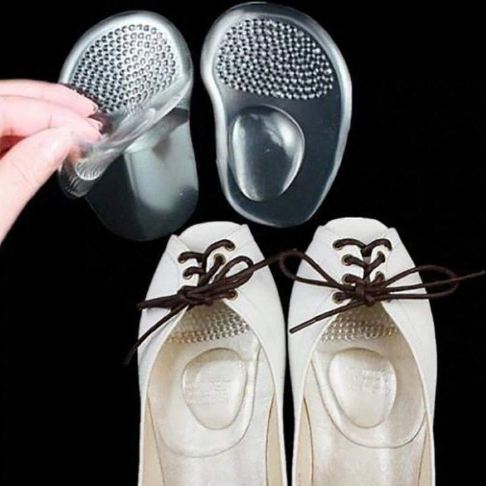 Digital Shoppy Foot Comfort Combo – Silicone Gel Heel Protectors with & Forefoot Cushion Shoe Pads