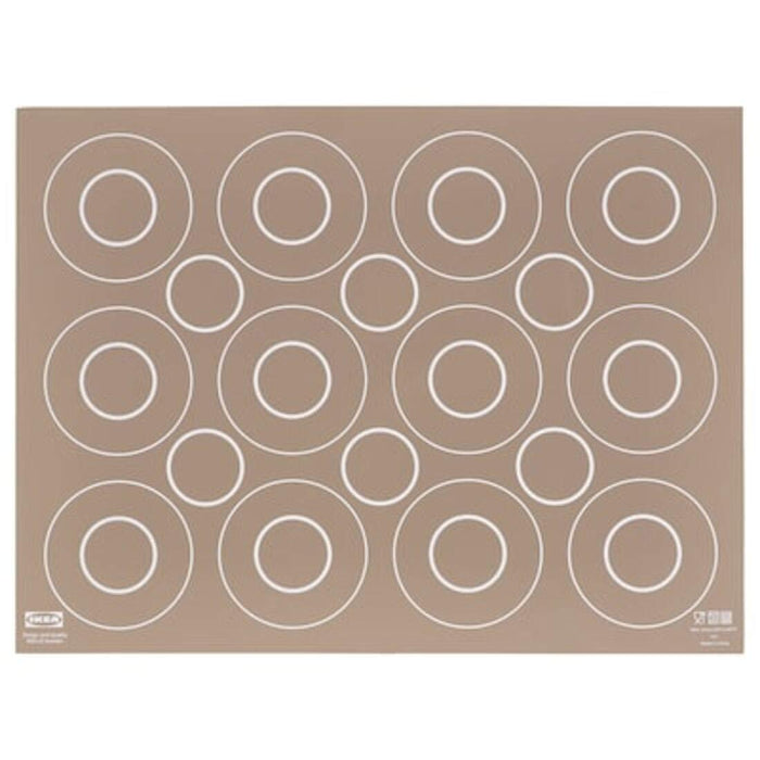 IKEA BAKTRADITION/VINTER/TABBERAS Baking Mat, Beige, 41x31 cm (16x12") with Baking cup, Christmas pattern multicolour and Baking mould, green