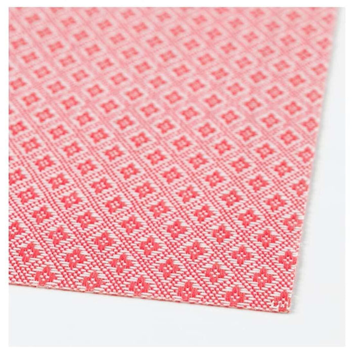 IKEA UTBYTT  Table-runner (1 unit) Place mat, red/patterned, 45x33 cm (17 ¾x13 ") ( 4 pack )