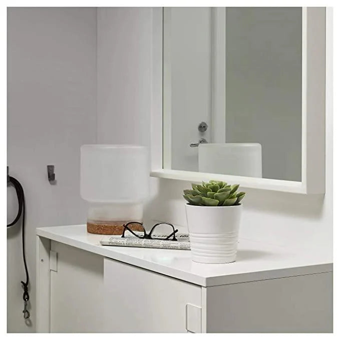 IKEA Artificial potted plant, in/outdoor Succulent, 9 cm WITH Plant pot, galvanised, 9 cm