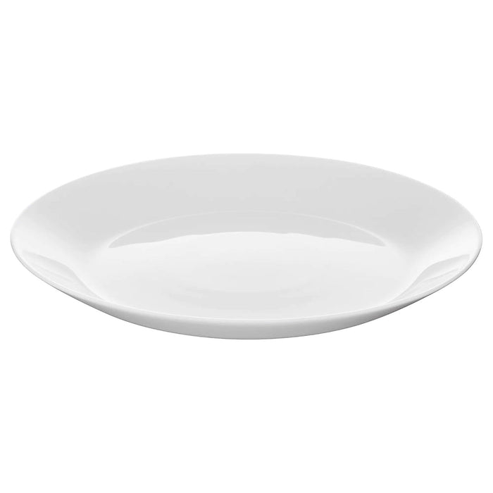 IKEA Dining Set with Serving Bowl, Side Plates, Cork Place Mats, and Paper Napkins, White, 10 Piece