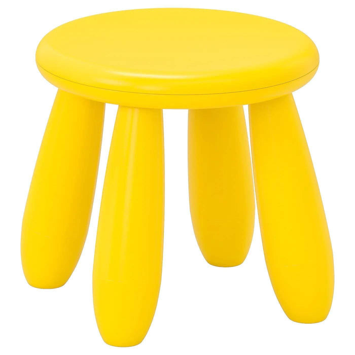 IKEA MAMMUT Children's stool( yellow ) and chair ( white )