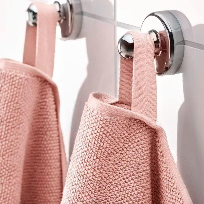 IKEA VIKFJÄRD hand towel, pink 40x70cm(2 pack ) with Washcloth, pink ( 2 pack )