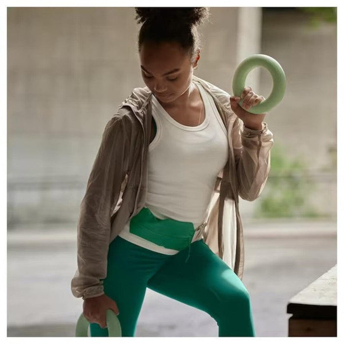 IKEA DAJLIEN Green Fitness Set – Exercise Mat 70x110 cm with Matching Belt Bag
