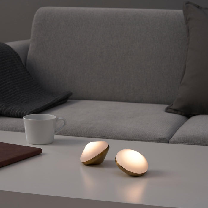 IKEA BJÖRKSPIREA LED decoration lighting, brass-colour diamond-shaped, 2 pack