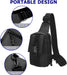 Versatile black belt bag perfect for gym, travel, or streetwear - adjustable unisex shoulder strap