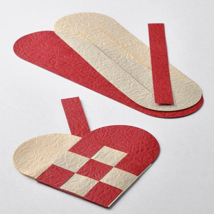 IKEA VINTERFINT Hanging decoration, heart-shaped red/white Tree ornament, heart-shaped red