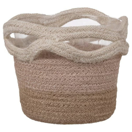 Digital Shoppy  IKEA VÅRDANDE Jute PET Plastic Plant Pot, 26 cm diameter 90520789