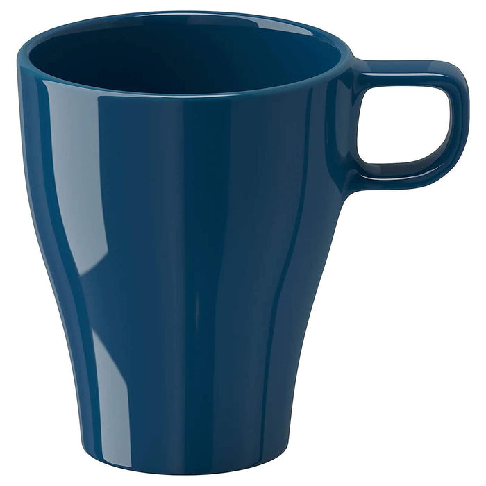 IKEA FÄRGRIK Mug, stoneware white25 cl with Mug, turquoise25 cl and Mug, dark turquoise25 cl