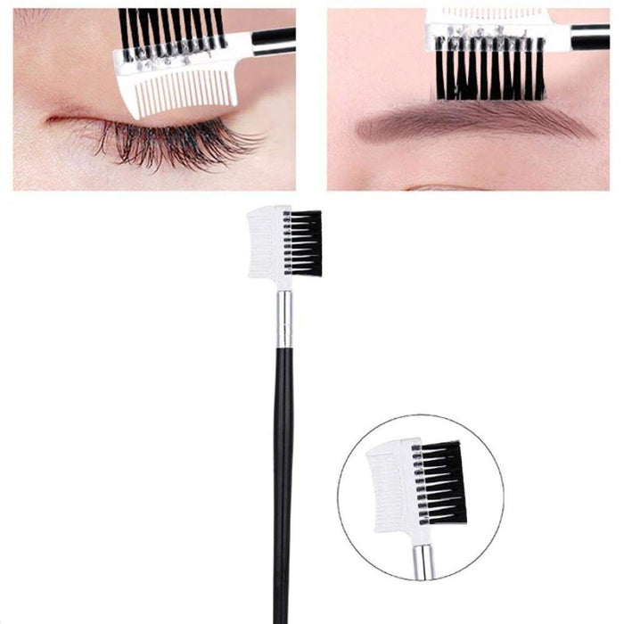 Digital Shoppy Beauty Combo – Magic Color Changing Moisturizing Lip Balm + Dual Purpose Eyelash & Eyebrow 2-in-1 Brush Combo