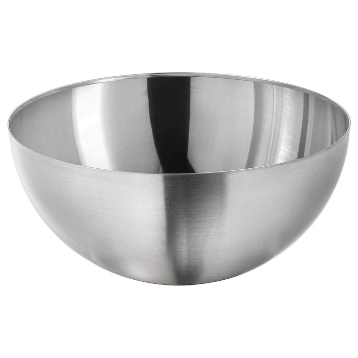IKEA  SKOGHALL Salad tongs with BLANDA BLANK Serving Bowl, Stainless Steel, 28 cm