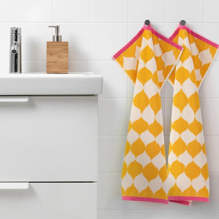 IKEA AROMATISK Bath Towel ( 70X 140 CM ) and Hand Towel, Yellow ( 40X 70 CM )