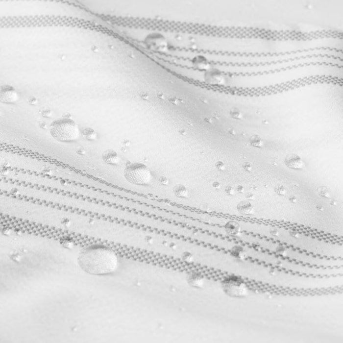 Close-up of Textured Fabric on IKEA SVARTSTARR Shower Curtain  80557373