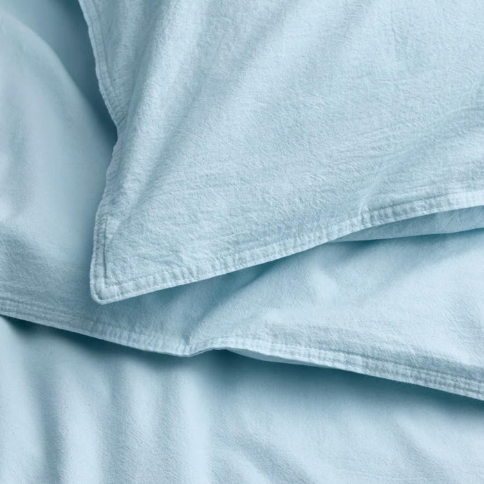 Ikea ÄNGSLILJA Duvet Cover and 2 Pillowcases, Blue-Grey, 240x220/50x80 cm with SOMMAR Cushion Cover Light Multicolour 50x50 cm ( 2 PACK )