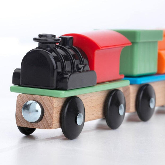 IKEA  LILLABO 3-piece train set with Toy carriage, assorted colors