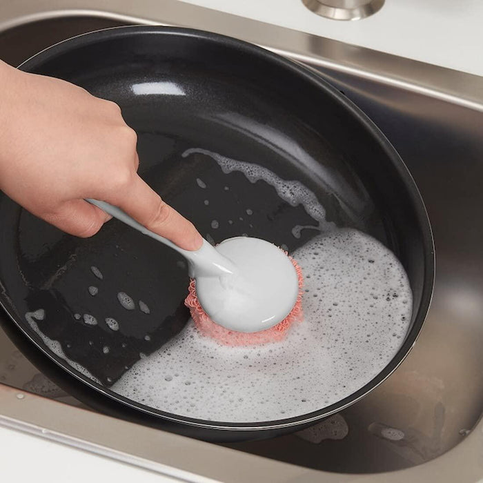 IKEA Non-Stick Cooking Pot with Lid ( 3 L ), Black, Includes Cork Trivets and Cleaning Brush