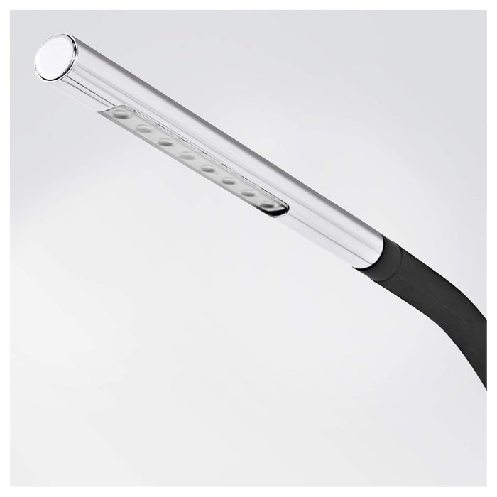 IKEA HÅRTE LED work lamp, bright pink/silver-colour with LED work lamp, black/silver-colour