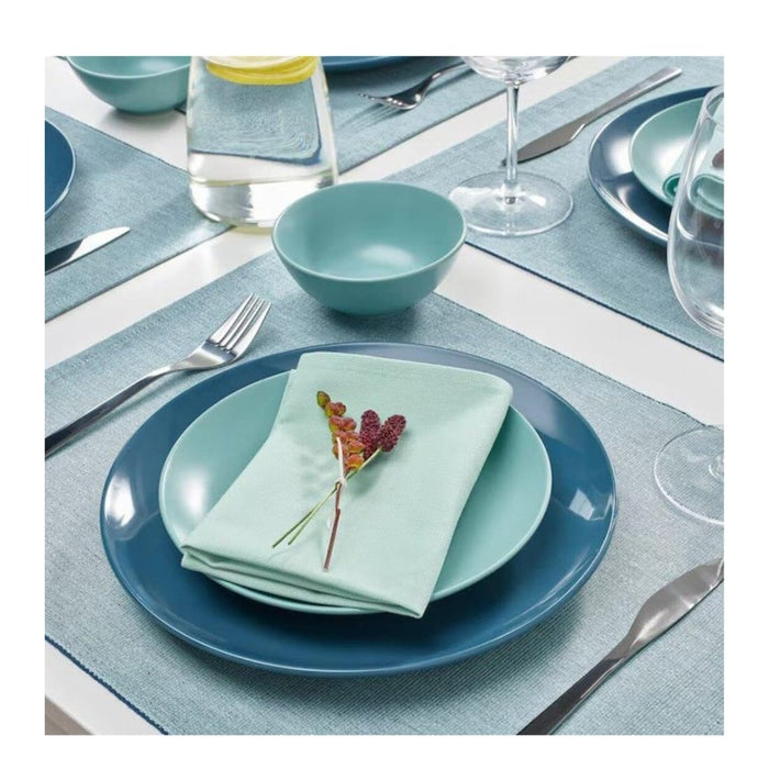 Ikea TROFAST Storage Box Bright Green 42x30x23 cm with Napkins light turquoise/dark green-blue, 35x35 cm (14x14) (4 pack)