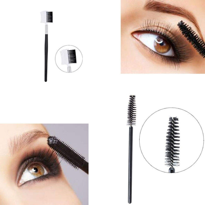 Digital Shoppy Beauty Combo – Magic Color Changing Moisturizing Lip Balm + Dual Purpose Eyelash & Eyebrow 2-in-1 Brush Combo