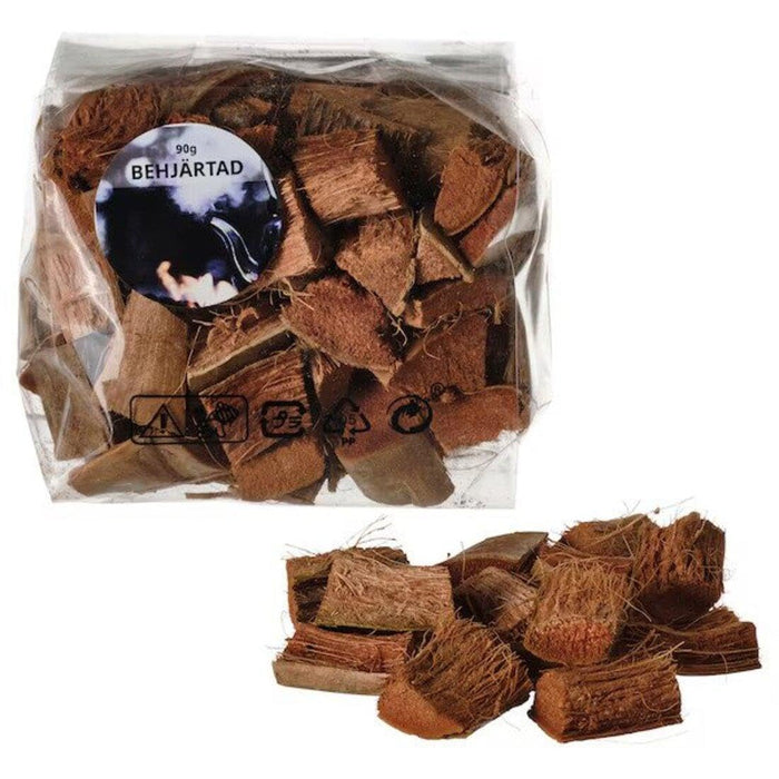 IKEA Decoration, leaf, black, 31*23 cm with  Potpourri, scented/Bonfire, 90 g