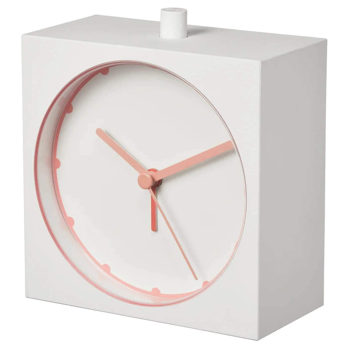IKEA SÖNDRUM/BAJK Wall clock, white with Alarm clock, white5x11 cm