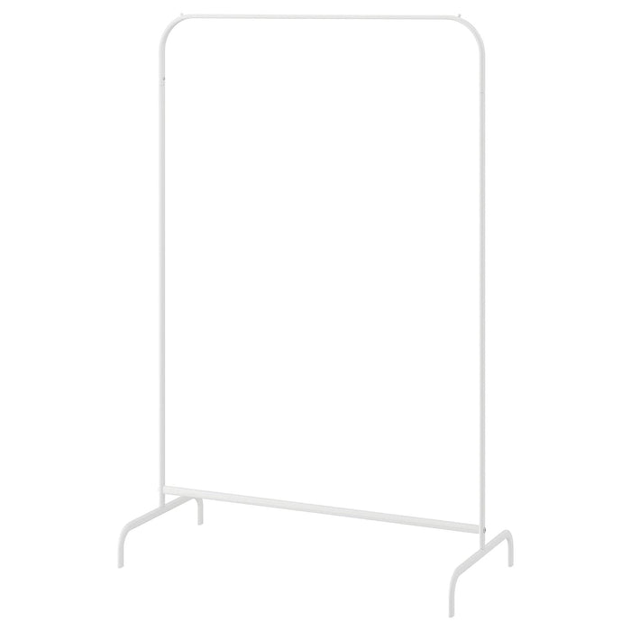 IKEA Clothes rack, white, 99x152 cm with 2 Clothes cover, transparent white,