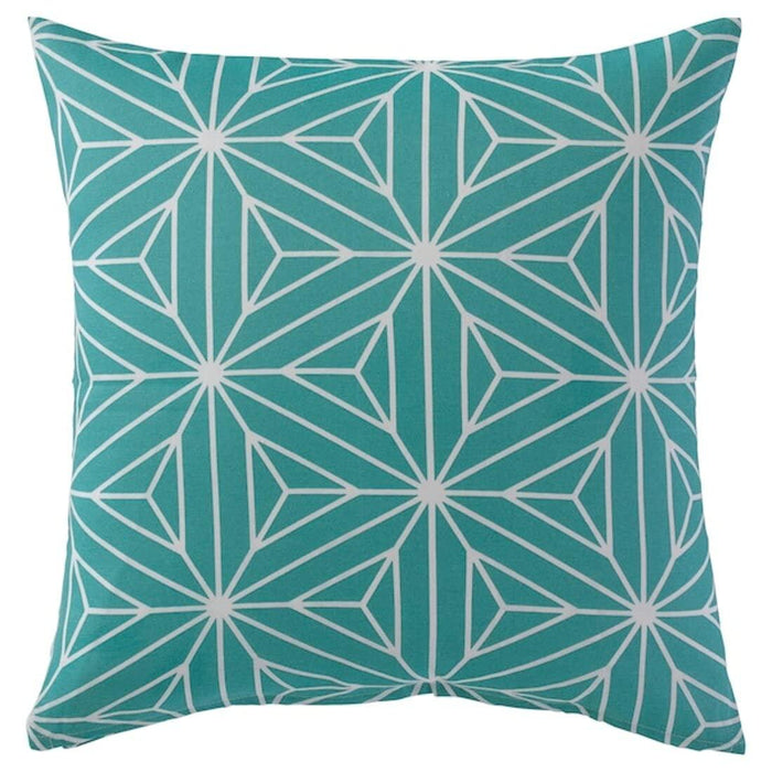 IKEA FIALISA Cushion pad, white 50x50 cm with Cushion cover, green 50x50 cm (20x20 ")