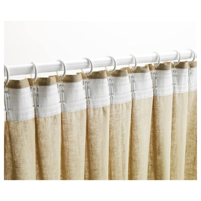 IKEA RIKTIG Curtain Hook, 20 Pack with KRONILL Heading tape, white8.5x310 cm