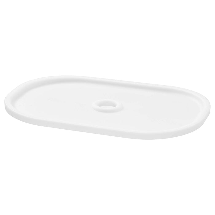 Top view of IKEA TROFAST 20x28 cm white plastic lid