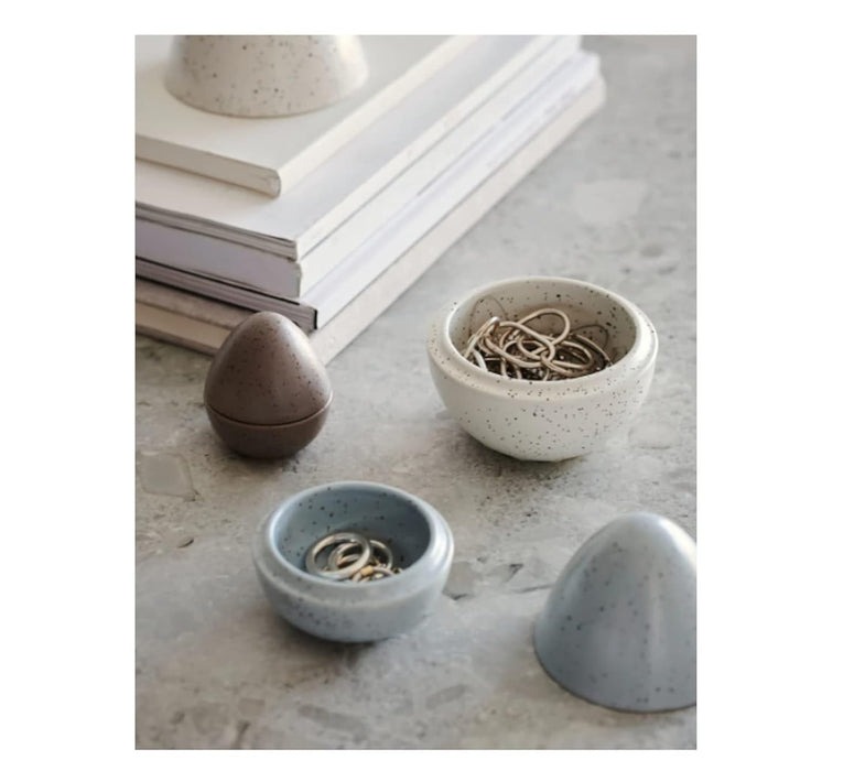 IKEA EFTERTÄNKA Decorative hourglass, clear glass/sand15 cm (6 ") with Decoration set of 3, egg brown/grey/white