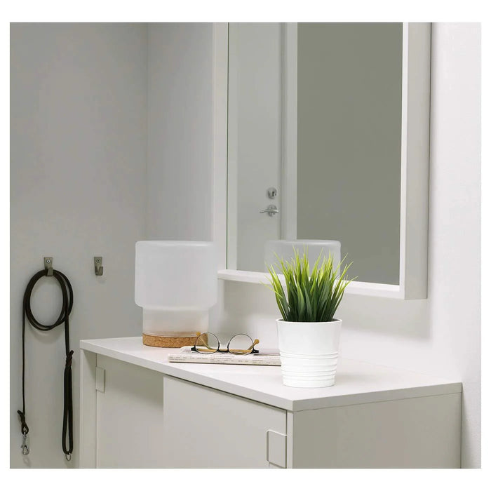 IKEA  FEJKA Artificial potted plant, in/outdoor grass, 9 cm WITH Plant pot  black, 9 cm