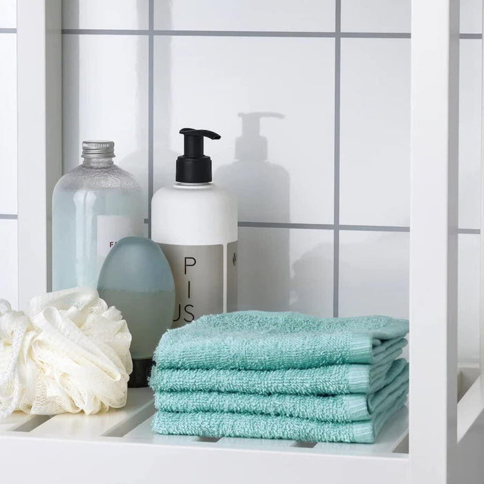 IKEA DIMFORSEN Bath towel, turquoise70x140 cm with Hand towel,40x70 cm and Washcloth 30x30 cm