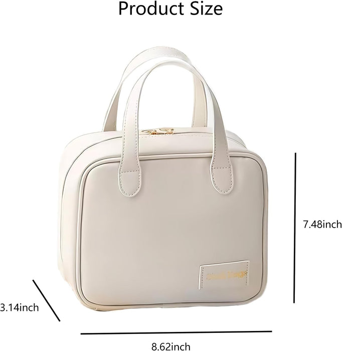 Digital Shoppy PU Large Capacity Travel Make Up Storage Organizer Makeup Pouch Cosmetic Bag Shell Bags