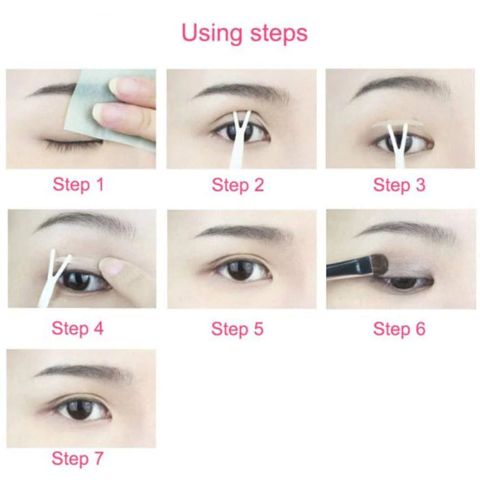 Digital Shoppy Eye & Lip Beauty Combo – 600PCS Invisible Double Eyelid Tape Stickers with Magic Color Changing Glossy Lip Balm