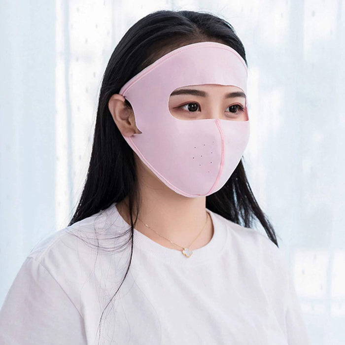 Digital Shoppy Silk Face Mask – Soft, breathable, and full-face coverage for sun protection