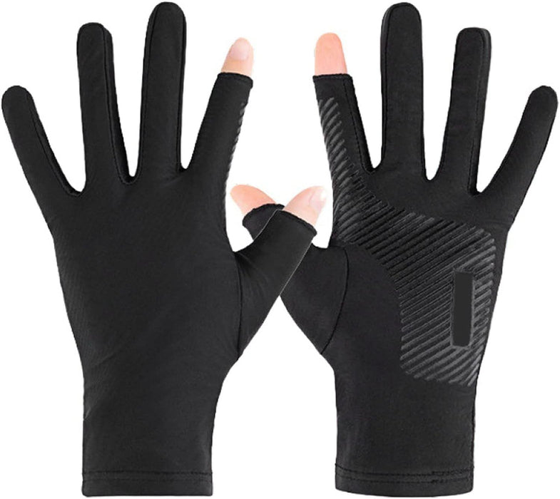 Digital Shoppy half-finger gloves – touchscreen-friendly gloves with open thumb, index, and middle fingers