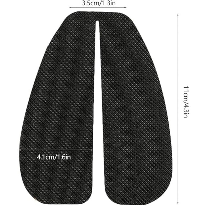 Digital Shoppy Melenlt Cuttable Anti-Wear Sole Stickers Silent Shock-Absorbing Non-Slip Forefoot Protection for High Heels (black)