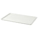 White rectangular tray on a white background