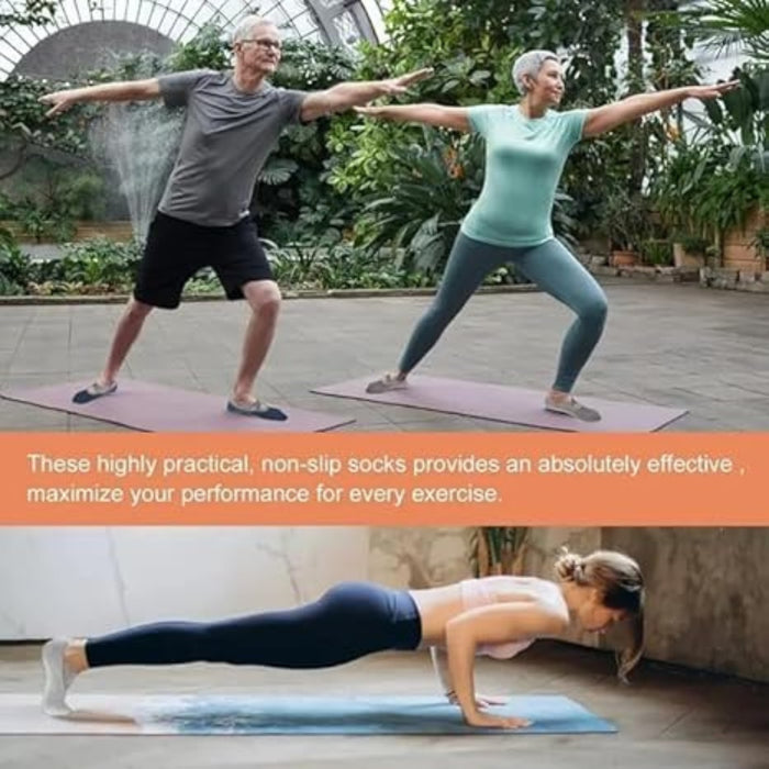 Digital Shoppy Women’s Pilates Toe Socks, Black – Non-Slip Grip Socks for Yoga