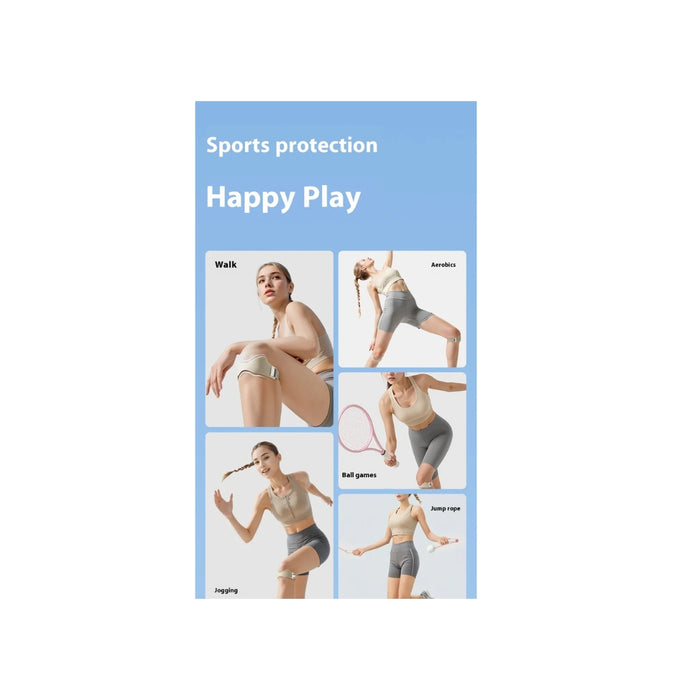 Digital Shoppy Breathable Anti-slip Fixed Sports Anti-injury Adjustable  Black 17.5X5CM