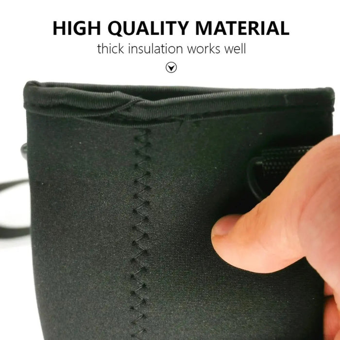 Digital Shoppy insulation cup strap cover – close-up of thick insulated material with stitched edge, high-quality finish