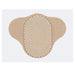 bunion cushion pads worn on feet with hollow cut‑out design